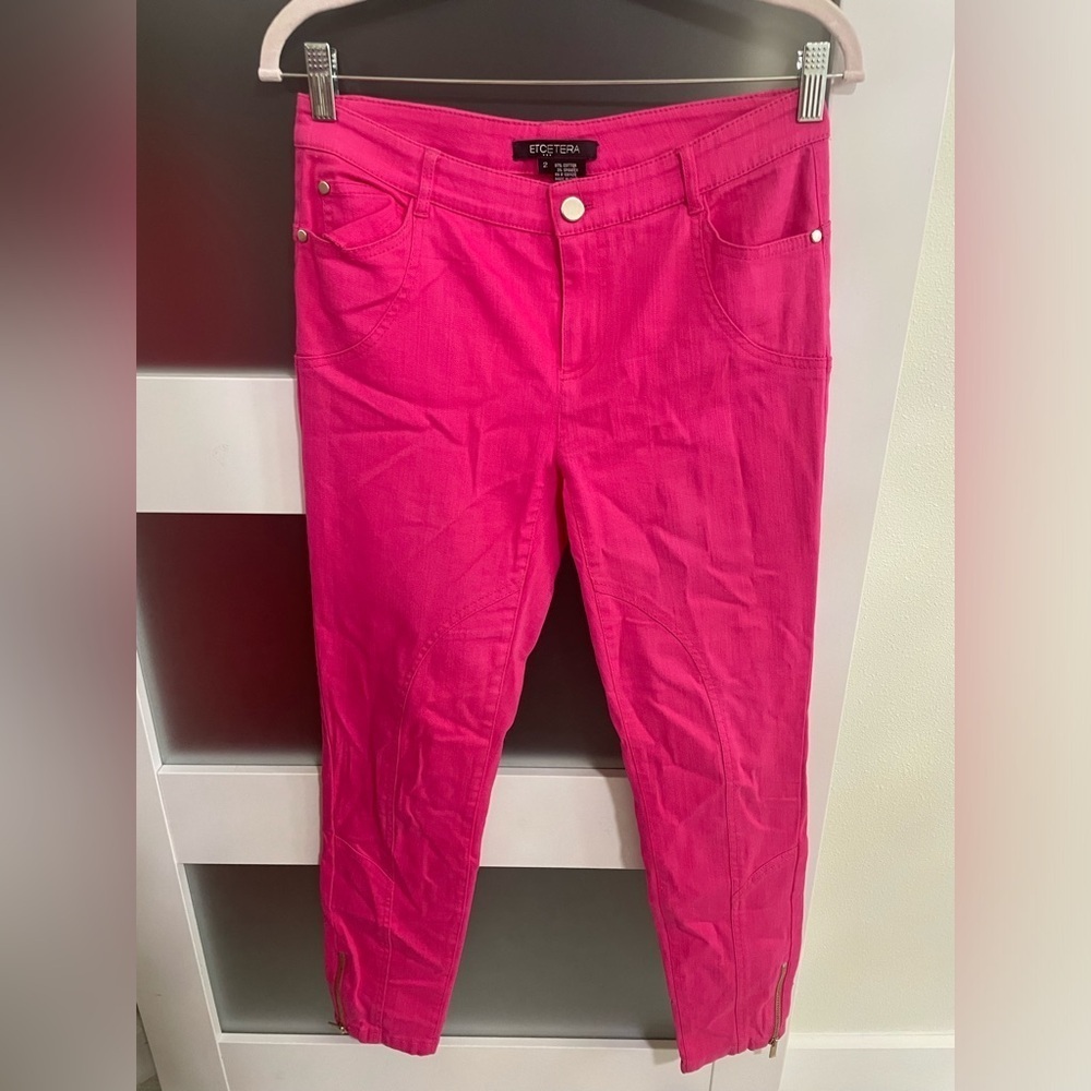 Etcetera beautiful pink jeans SZ 2 NWOT